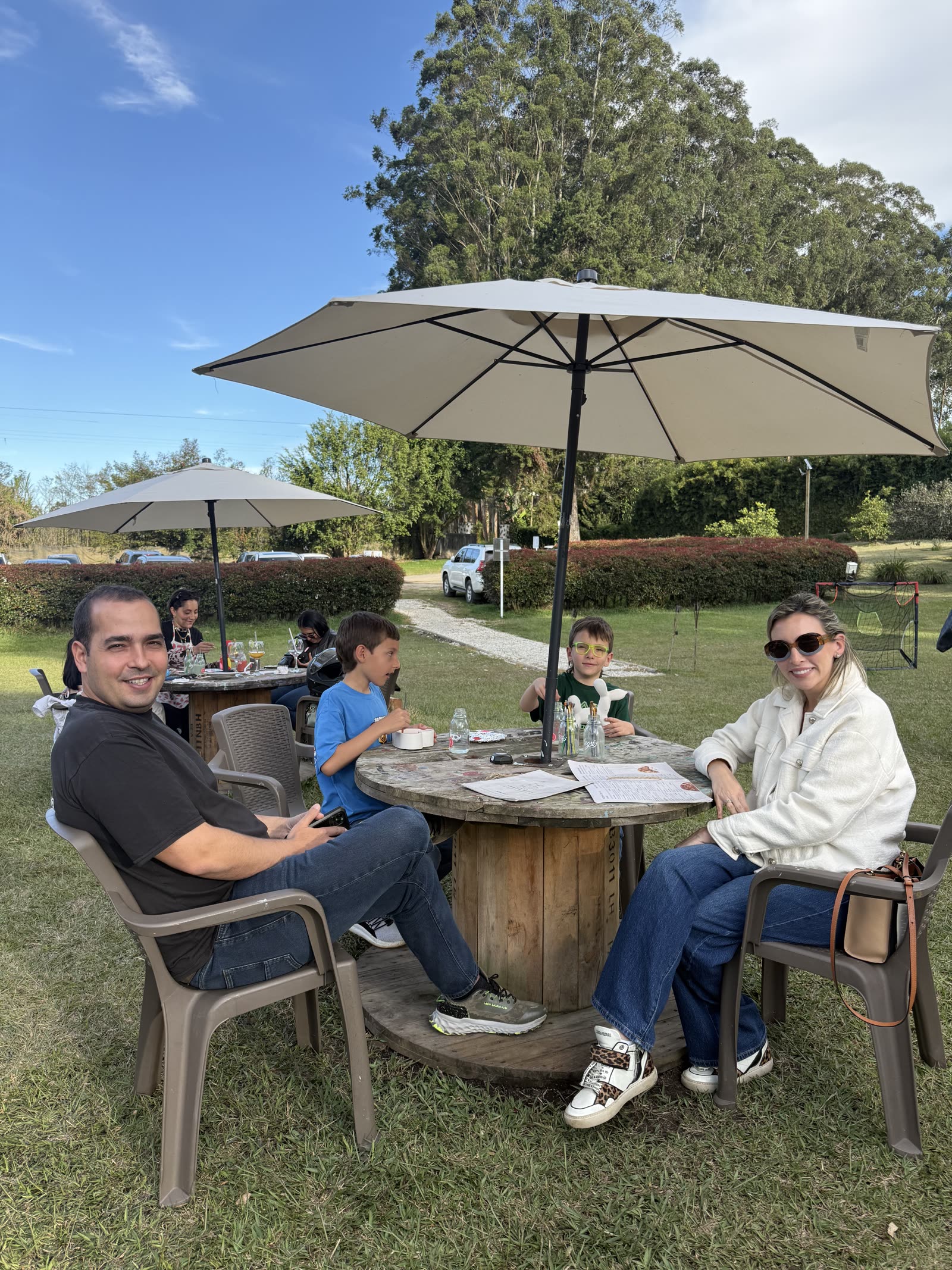 Brindis entre amigos en la casa